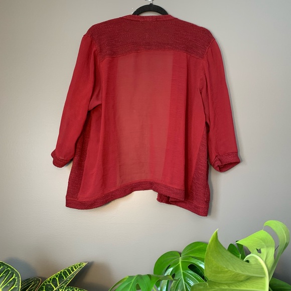 Deep Red Cardigan - Picture 2 of 2